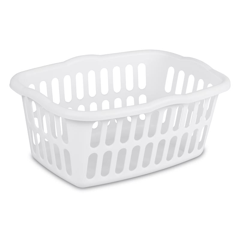 Sterilite White Plastic Laundry Basket - Case of 12