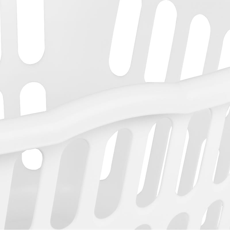 Sterilite White Plastic Laundry Basket - Case of 12