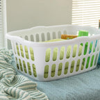 Sterilite White Plastic Laundry Basket - Case of 12