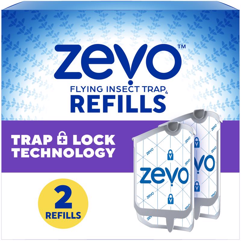 Zevo Refill Kit 4 in. W X 7 in. L Gray/White 2 ct - Case of 8