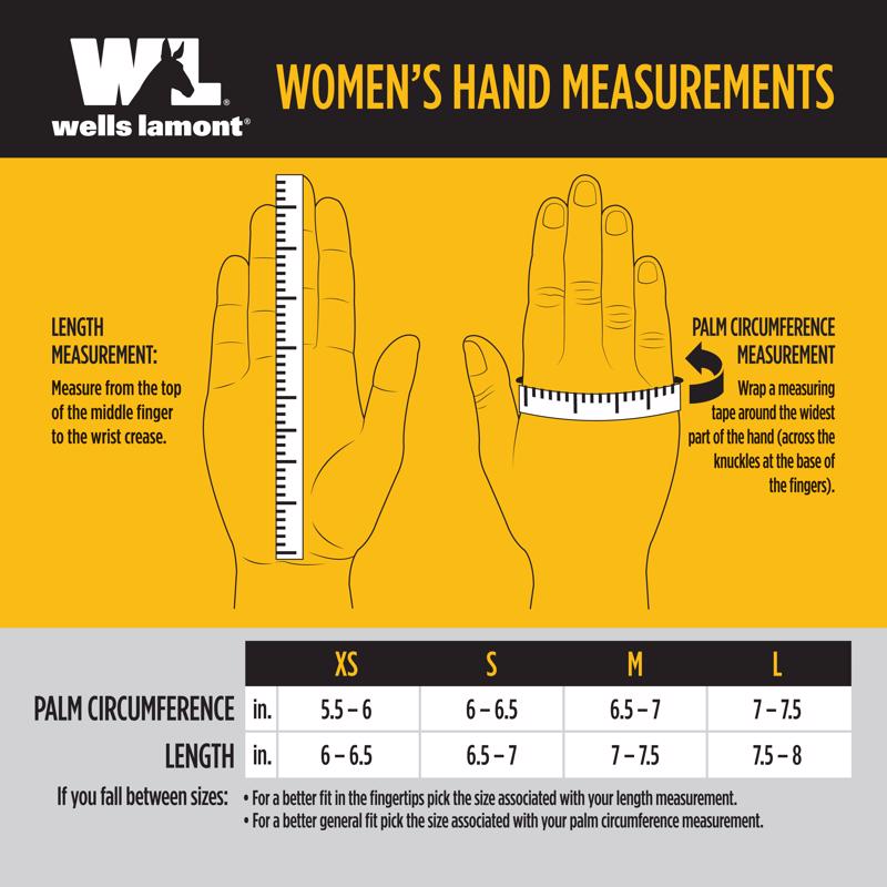 Wells Lamont Women's Outdoor Palm Gloves Assorted M 3 pair