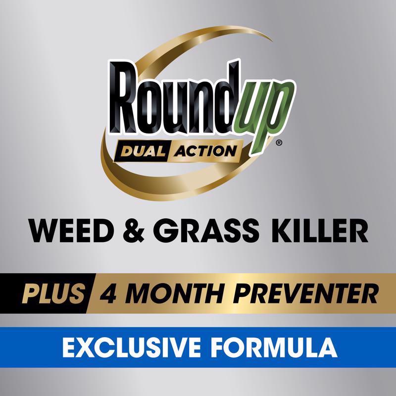 Roundup Dual Action Weed and Grass Killer RTU Liquid 1.25 gal - Case of 4