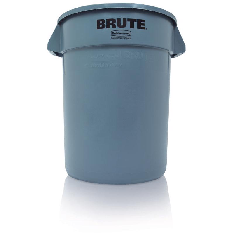 Rubbermaid Brute 32 gal Gray Plastic Garbage Can - Case of 6