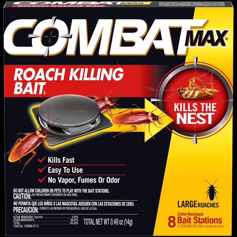 Combat Max Roach Bait Station 8 pk - Case of 12
