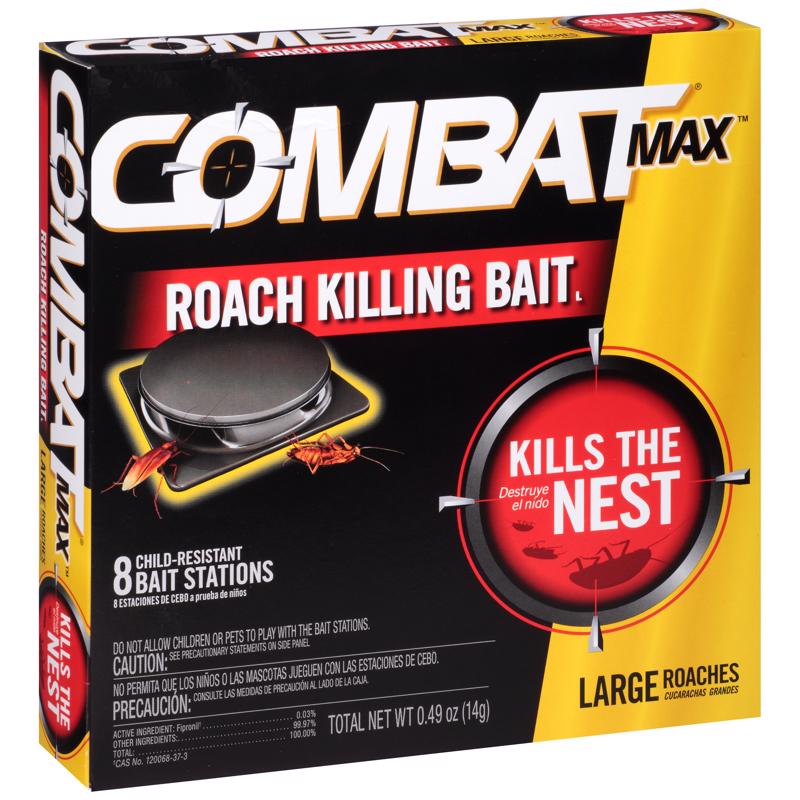 Combat Max Roach Bait Station 8 pk - Case of 12