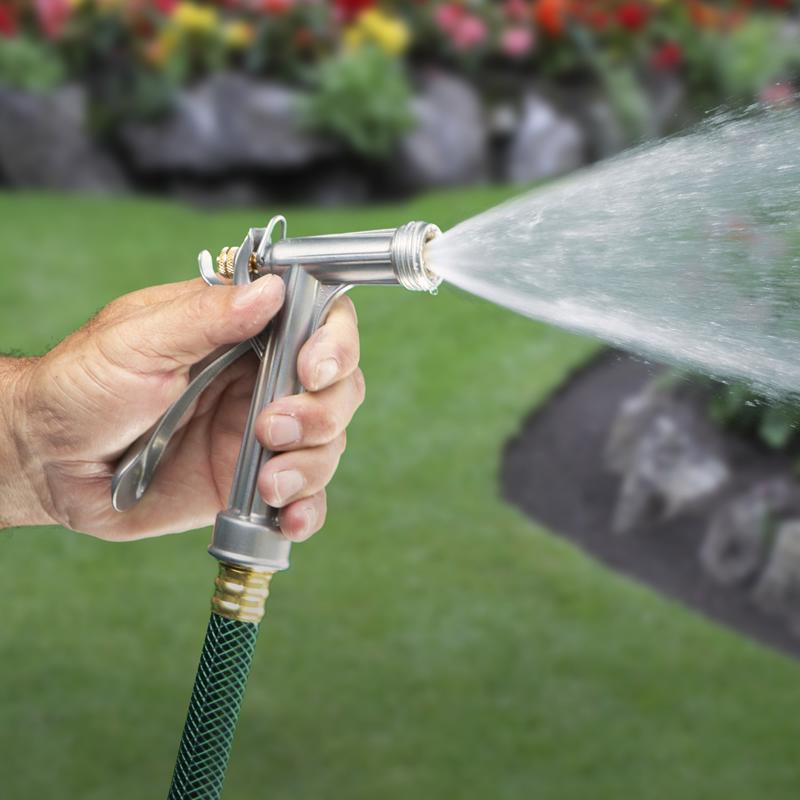 Home Plus Adjustable Shower and Stream Metal Hose Nozzle