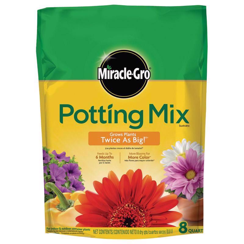 Miracle-Gro Flower and Plant Potting Mix 8 qt - Case of 6