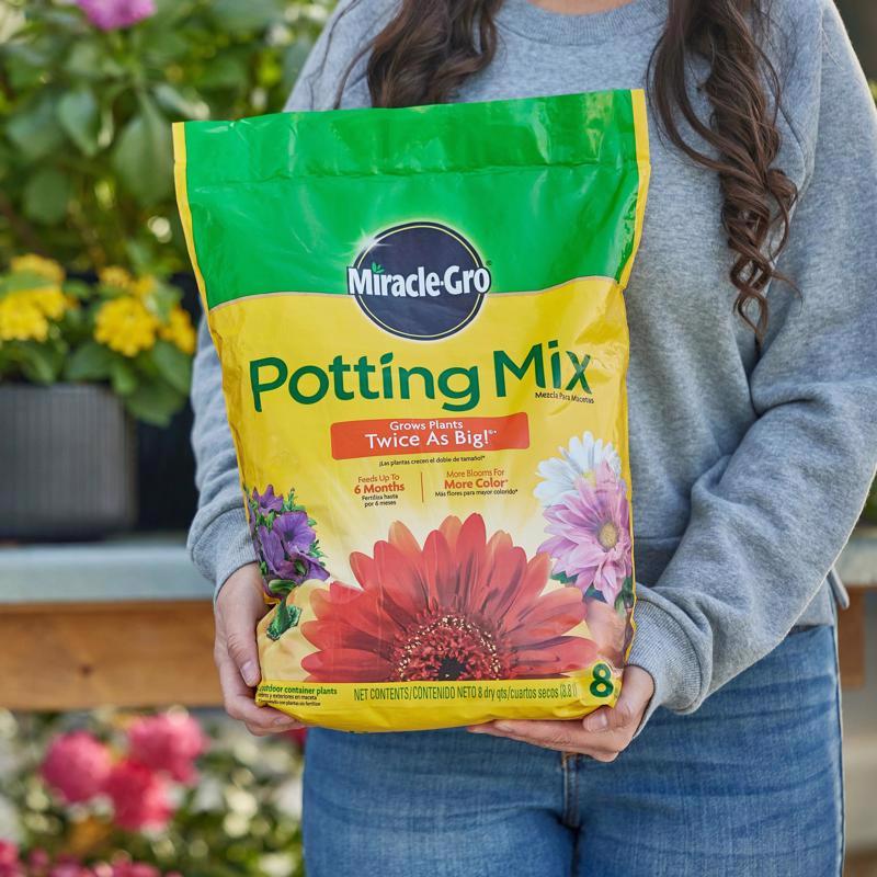 Miracle-Gro Flower and Plant Potting Mix 8 qt - Case of 6
