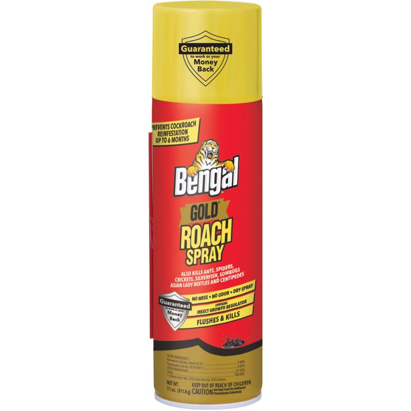 Bengal Gold Roach Spray Insect Killer Liquid 11 oz - Case of 12