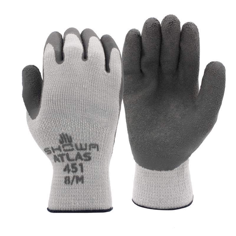 SHOWA ATLAS 451 Unisex Indoor/Outdoor Cold Weather Work Gloves Gray XL 1 pair