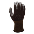 SHOWA ATLAS 370B Unisex Indoor/Outdoor Dipped Work Gloves Black/Gray XL 1 pair