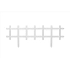 Master Mark Cape Cod Fence 33 in. L X 13.5 in. H Plastic White Decorative Garden Border - Case of 32