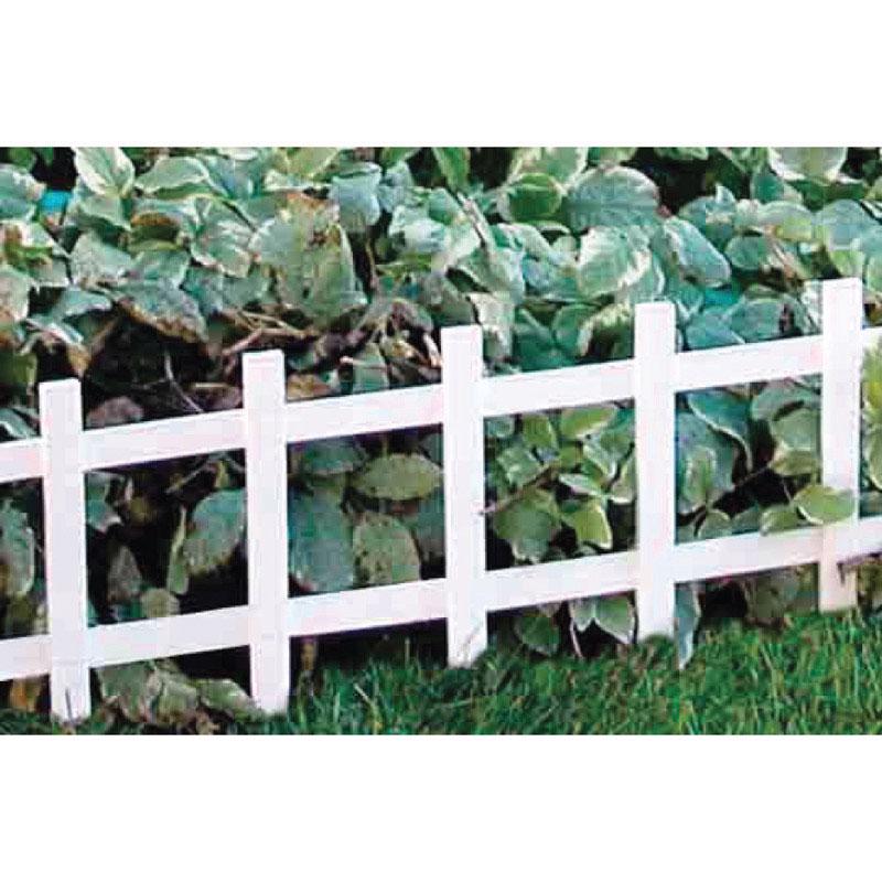Master Mark Cape Cod Fence 33 in. L X 13.5 in. H Plastic White Decorative Garden Border - Case of 32