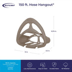 Suncast Hose Hangout 150 ft. Taupe Wall Mounted Hose Hanger