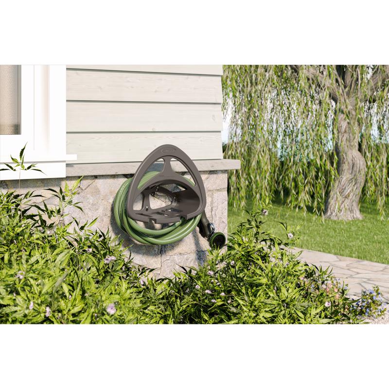Suncast Hose Hangout 150 ft. Taupe Wall Mounted Hose Hanger