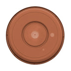 Bloem Terra 1.5 in. H X 7.5 in. W X 6.5 in. D Resin Traditional Plant Saucer Terra Cotta