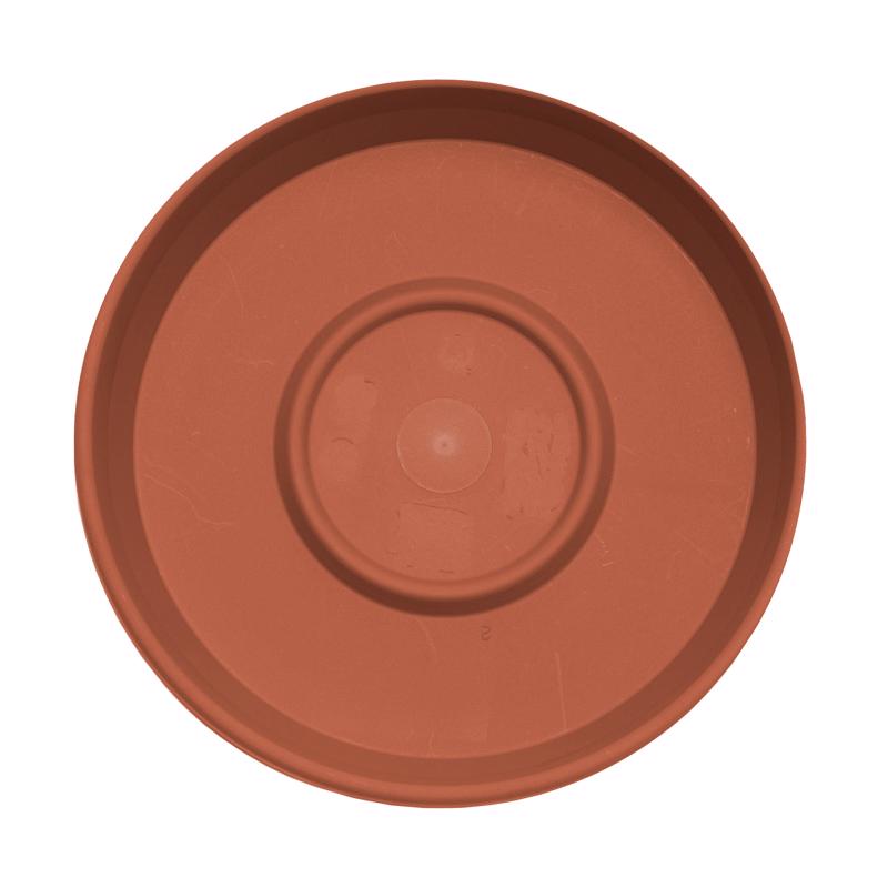 Bloem Terra 1.75 in. H X 8 in. W X 9.25 in. D Resin Traditional Plant Saucer Terra Cotta