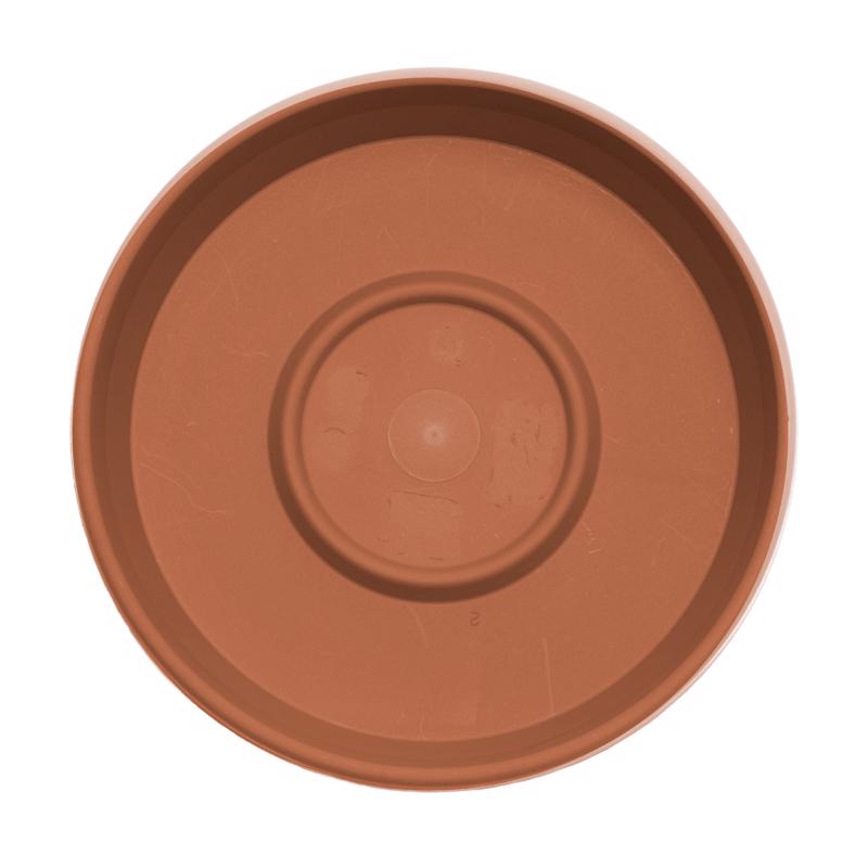 Bloem Terra 2 in. H X 9.5 in. W X 11.25 in. D Resin Traditional Plant Saucer Terra Cotta