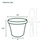 Bloem Terra 7.25 in. H X 6 in. W X 8.5 in. D Resin Traditional Planter Terra Cotta