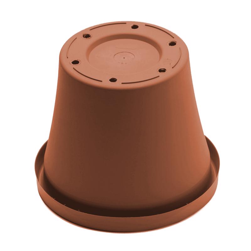 Bloem Terra 10.75 in. H X 9 in. W X 13 in. D Resin Traditional Planter Terra Cotta