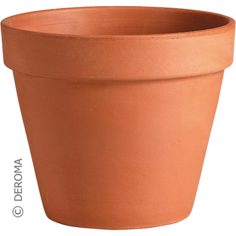 Deroma 4 in. D Clay Standard Planter Terracotta - Case of 24
