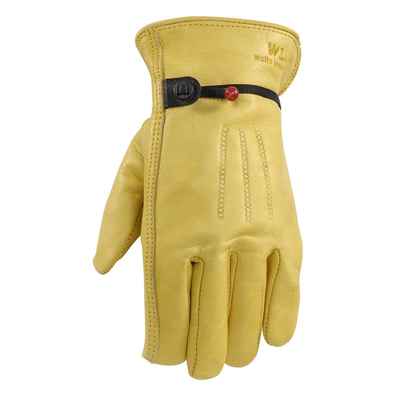 Wells Lamont L Cowhide Leather Driver Saddletan Gloves - Case of 3