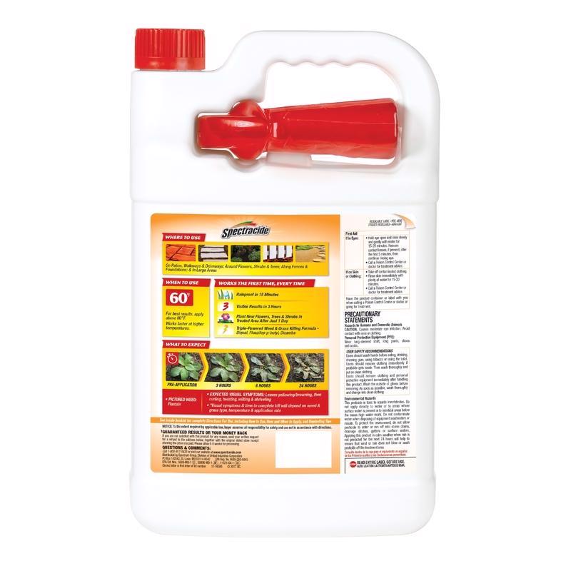 Spectracide Weed and Grass Killer RTU Liquid 1 gal - Case of 4
