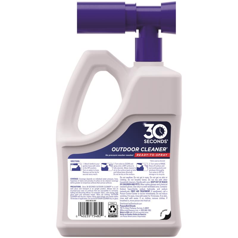 30 SECONDS Outdoor Cleaner Concentrate 64 oz - Case of 5