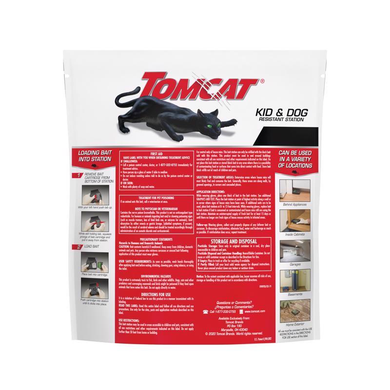 Tomcat Bait Station and Bait Blocks For Mice 8 oz 1 pk - Case of 4