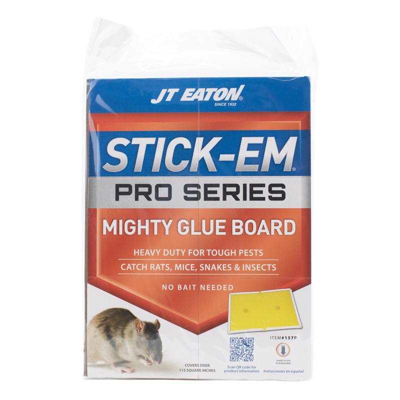 JT Eaton Stick-Em Pro Series Small Glue Board Trap For Insects/Rodents/Snakes 1 pk