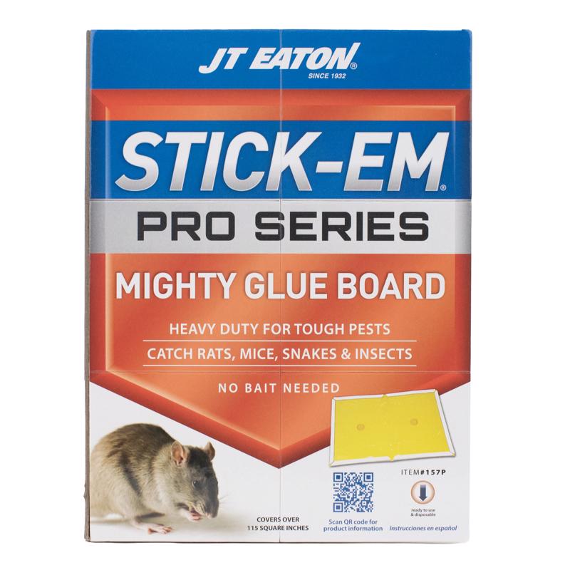 JT Eaton Stick-Em Pro Series Small Glue Board Trap For Insects/Rodents/Snakes 1 pk