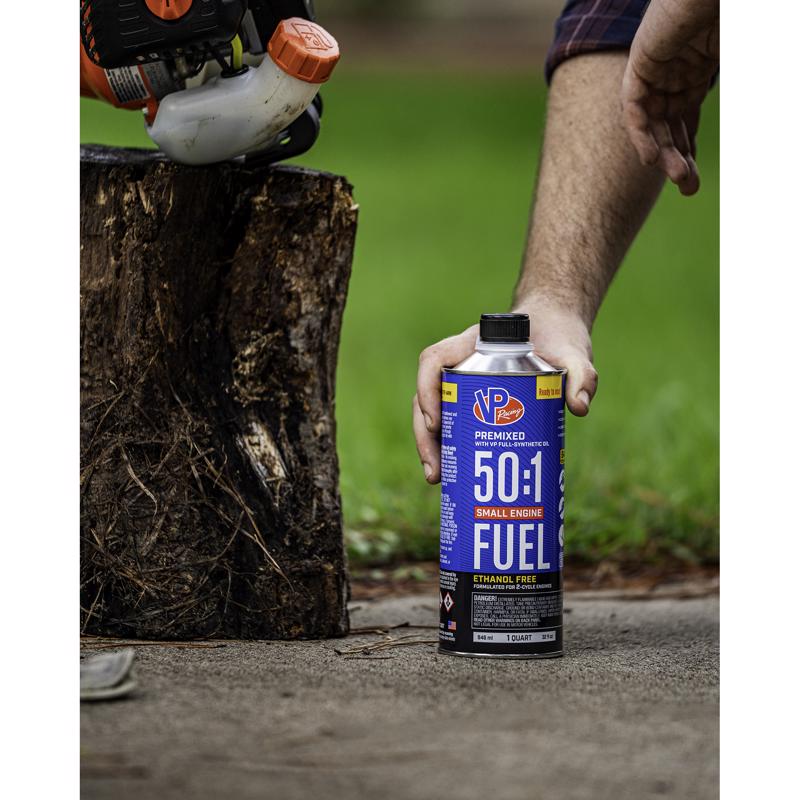VP Racing Fuels Small Engine Ethanol-Free 2-Cycle 50:1 Pre-Mixed Fuel 1 qt - Case of 8