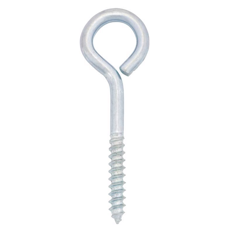 Hampton 1/4 in. X 3 in. L Zinc-Plated Steel Lag Thread Eyebolt - Case of 10