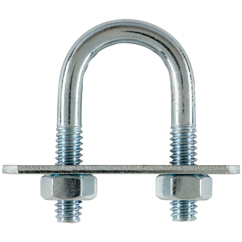 Hampton 1/4 in. X 3/4 in. W X 1-1/2 in. L Coarse Zinc-Plated Steel U-Bolt - Case of 10