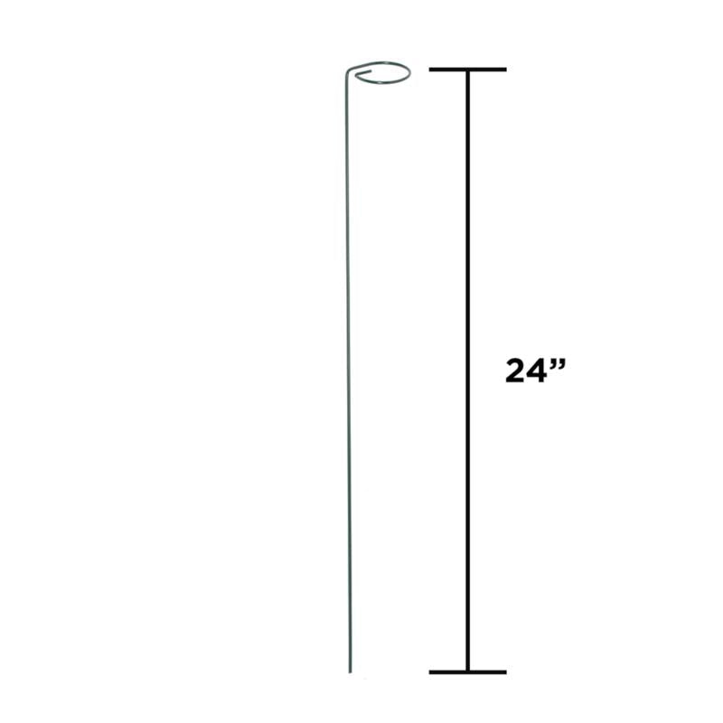 Panacea 24 in. H X 2 inch ft. W Green Steel Plant Support