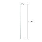 Panacea 24 in. H X 2 inch ft. W Green Steel Plant Support