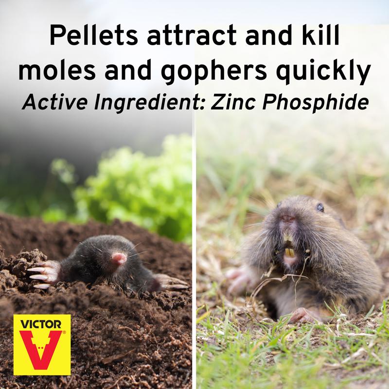 Victor Toxic Peanut-Flavored Poison Peanuts Pellets For Gophers and Moles 6 oz