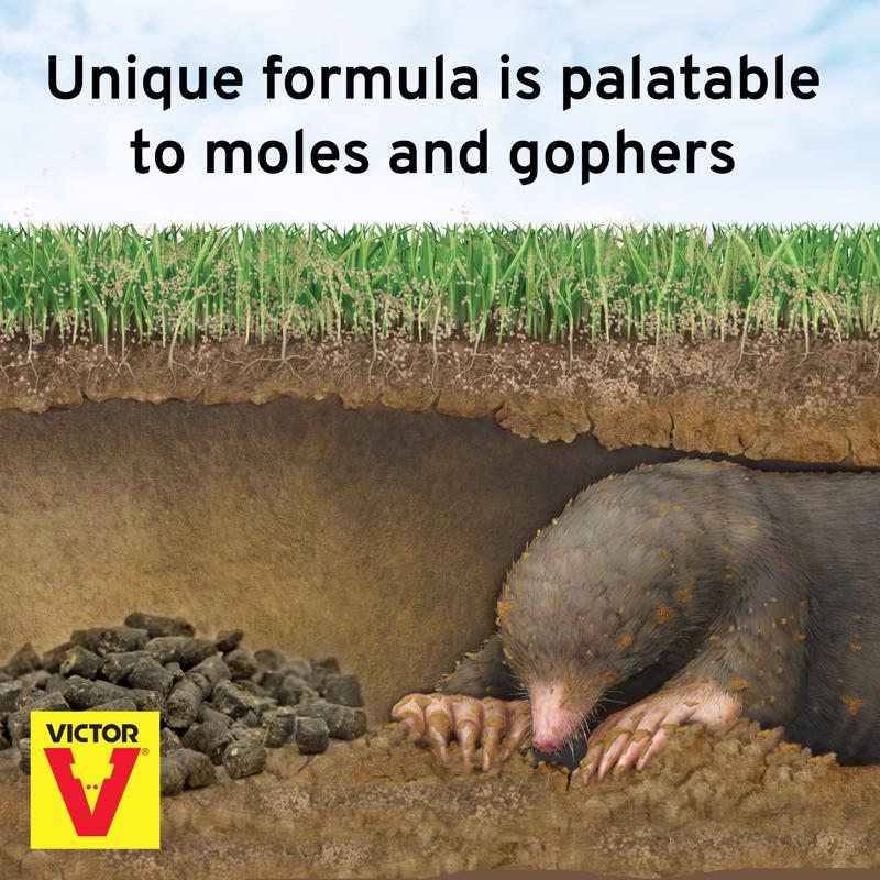 Victor Toxic Peanut-Flavored Poison Peanuts Pellets For Gophers and Moles 6 oz