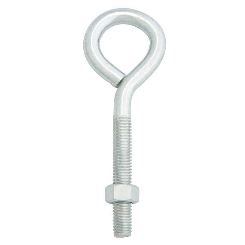 Hampton 1/2 in. X 6 in. L Zinc-Plated Steel Eyebolt Nut Included - Case of 5