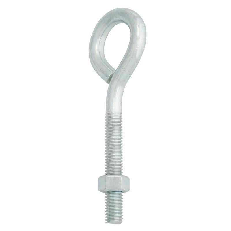 Hampton 1/2 in. X 6 in. L Zinc-Plated Steel Eyebolt Nut Included - Case of 5
