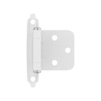 Amerock 1-3/4 in. W X 2-3/4 in. L White Steel Self-Closing Hinge 2 pk