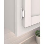 Amerock 1-3/4 in. W X 2-3/4 in. L White Steel Self-Closing Hinge 2 pk