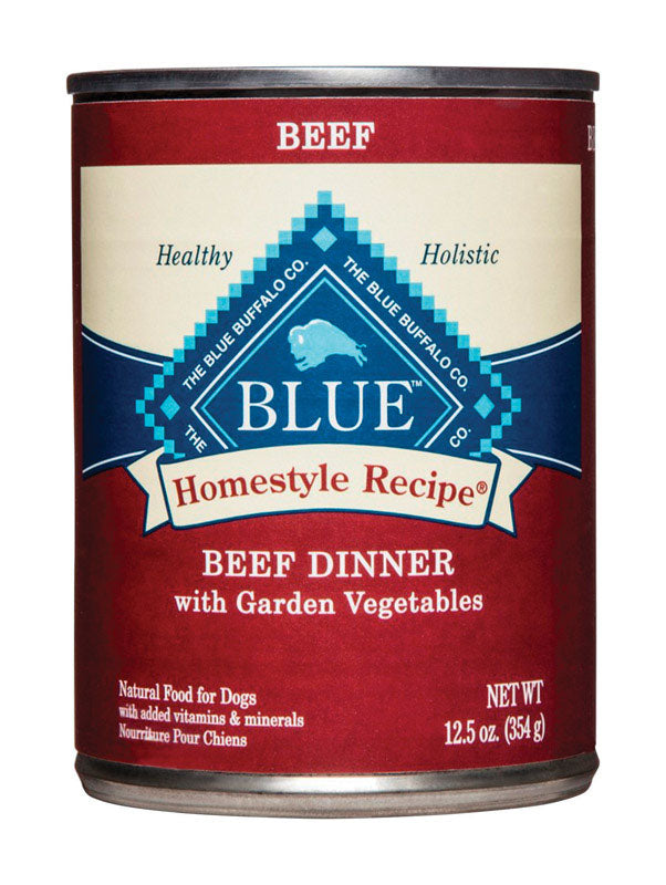 Blue Buffalo All Ages Beef Dinner Wet Dog Food 12.5 oz - Case of 12