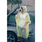 Boulder Creek Yellow PVC Emergency Poncho One Size Fits All 2 mil