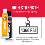 J-B Weld KwikWeld High Strength Automotive Epoxy Paste 2 oz - Case of 6