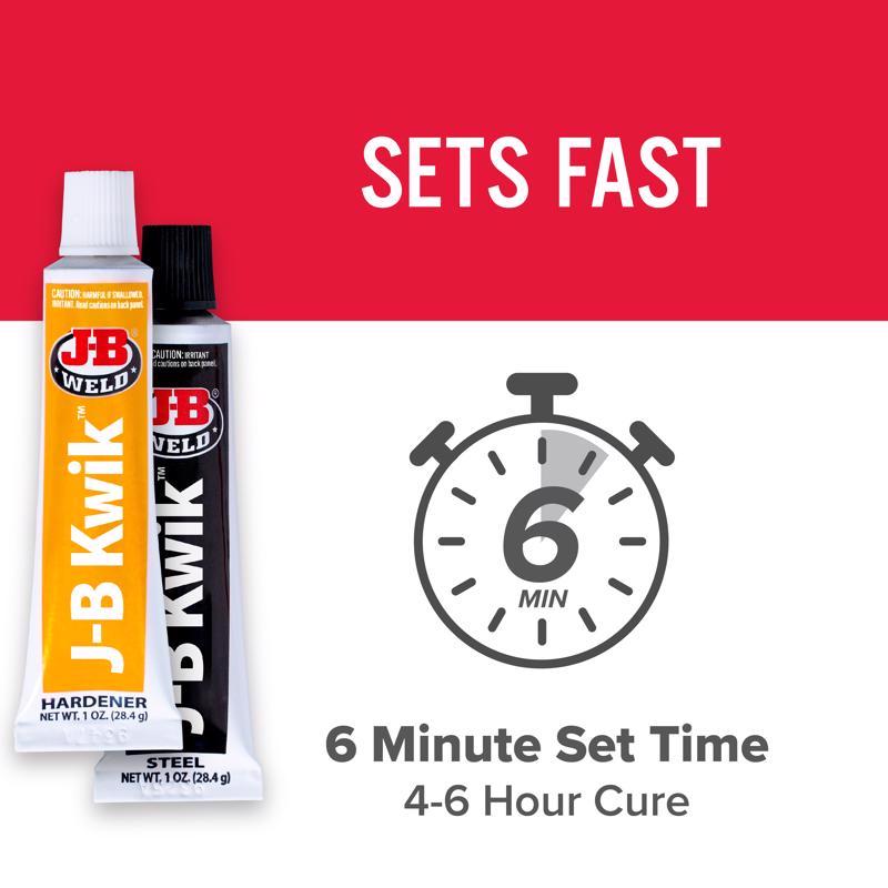 J-B Weld KwikWeld High Strength Automotive Epoxy Paste 2 oz - Case of 6