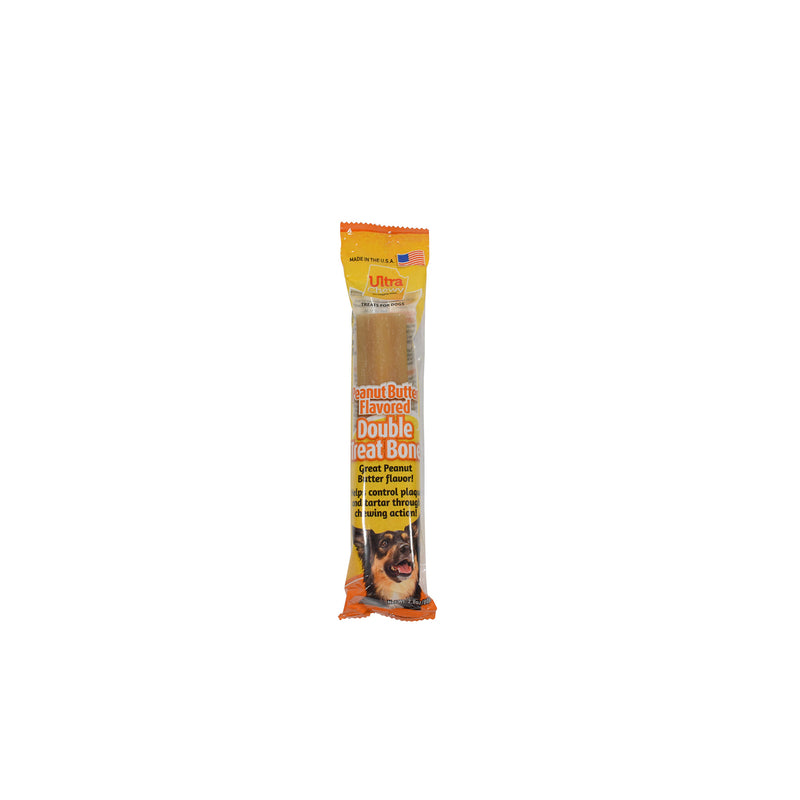 Ultra Chewy Double Treat Peanut Butter Treats For Dogs 2.8 oz 1 pk - Case of 24