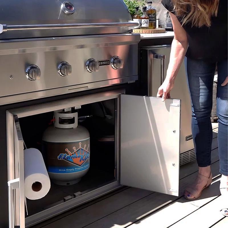 Flame King 20 lb Steel Type 1 Empty LP Tank