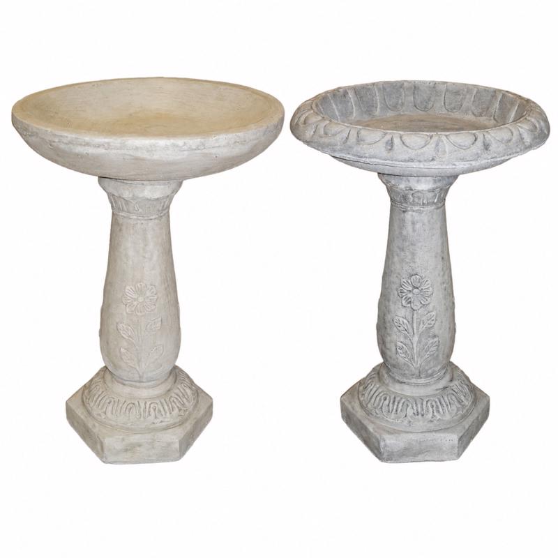 Athens Stonecasting Concrete 24 in. Bird Bath - Case of 4