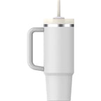 Stanley The Quencher H2.0 FlowState 30 oz White BPA Free Double-wall Vacuum Insulated Tumbler